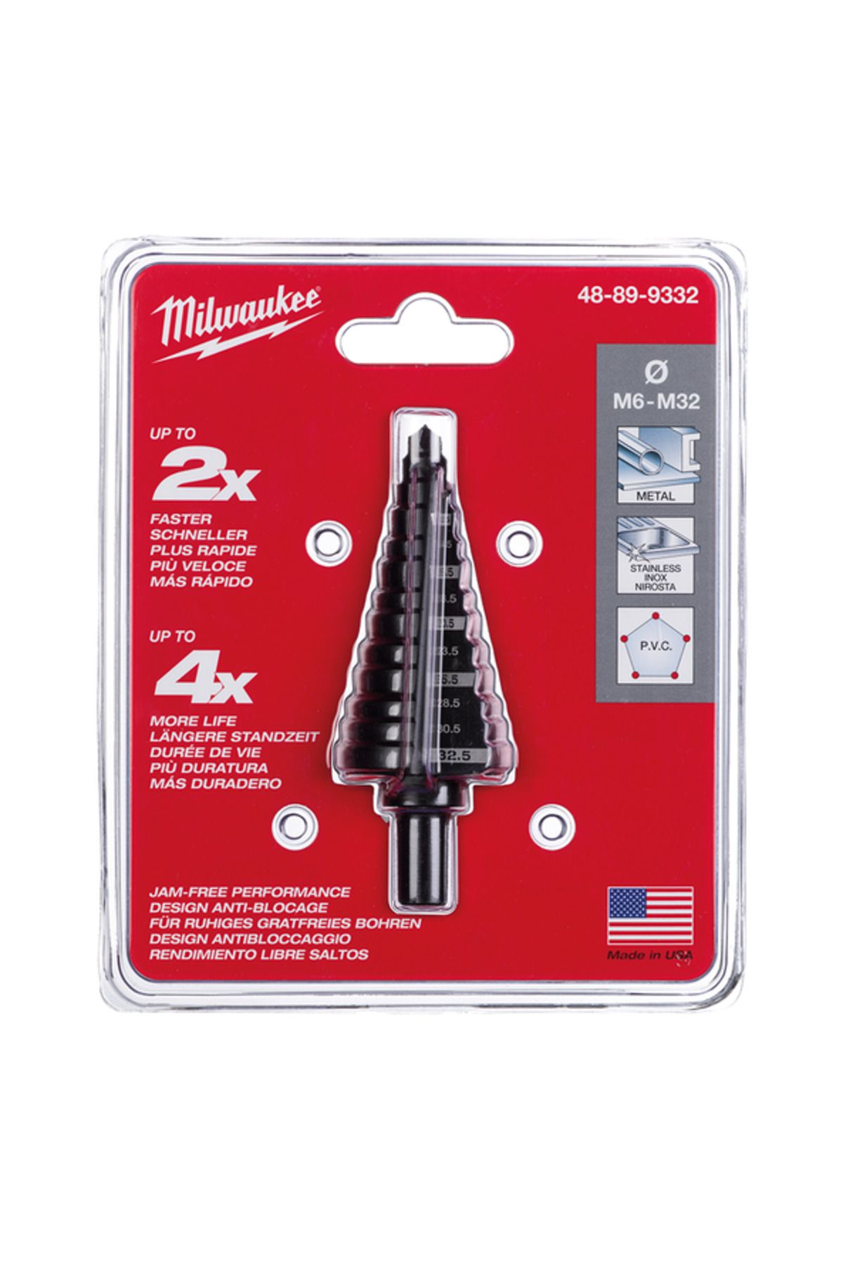 KADEMELİ MATKAP UCU M 6 - M 32 10X92 mm