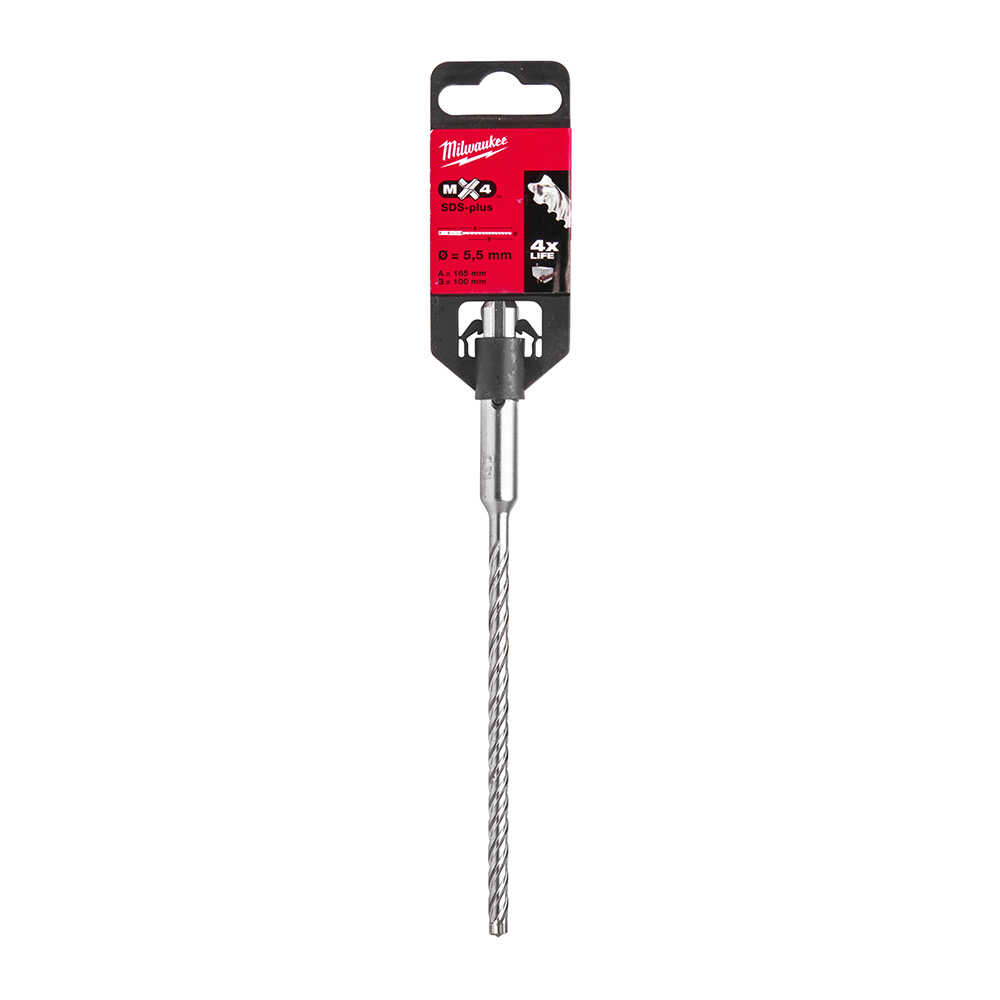 SDS-PLUS 5,5x165 MATKAP UCU MX4 SERİ 4 ELMAS