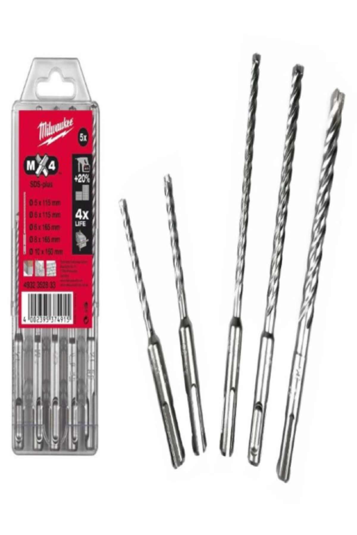 SDS-PLUS MATKAP UÇ SETİ 5 PARÇA MX4 SERİ 5mm-10mm