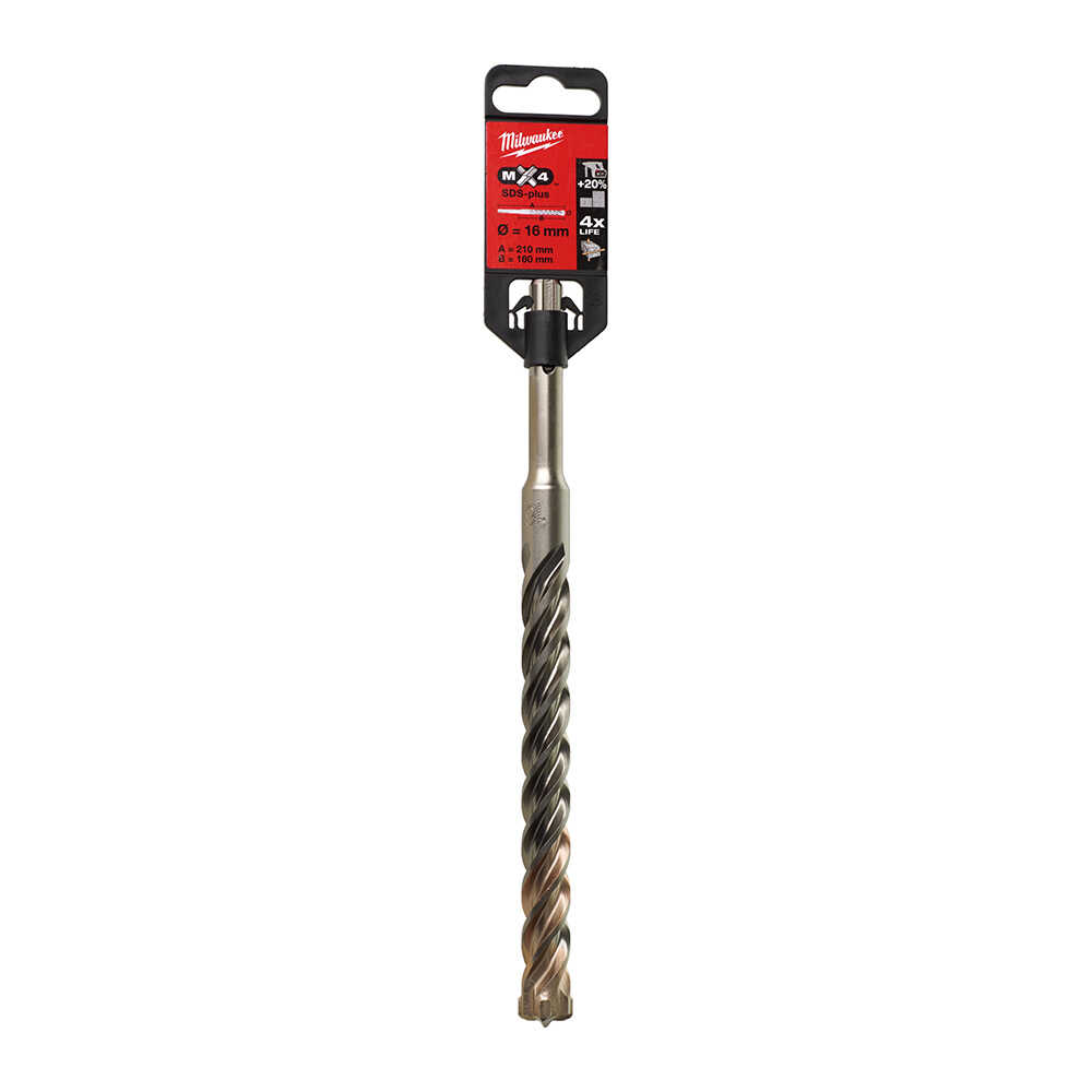 SDS-PLUS 16x210 MATKAP UCU MX4 SERİ 4 ELMAS