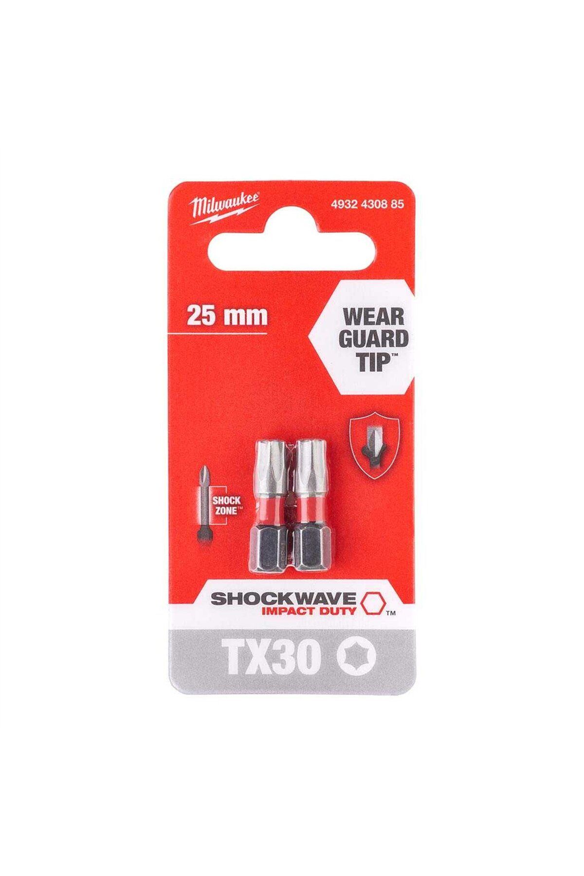 BİTS UÇ TX 30 25mm 2Lİ PKT SHOCKWAVE