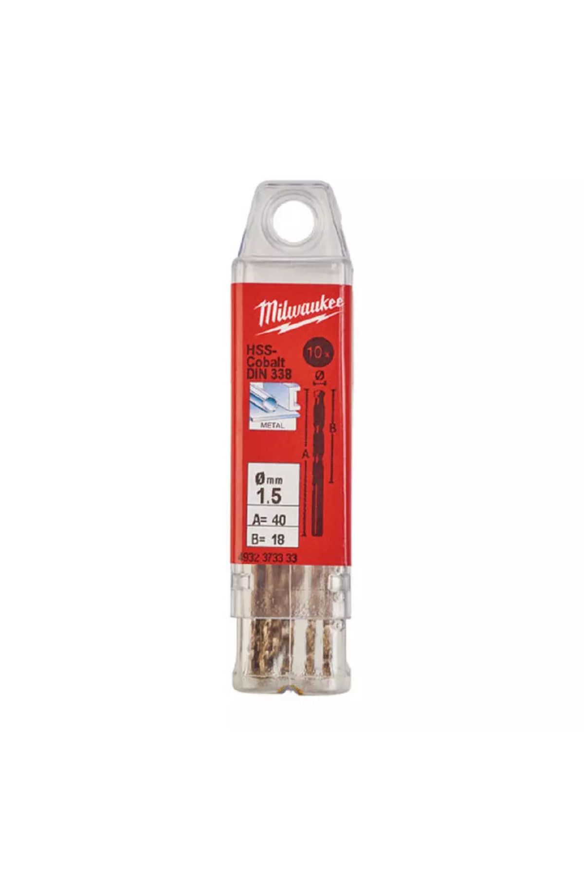 METAL MATKAP UCU HSS-G CO(ALT SERİ)1,5X 40mm 10LU