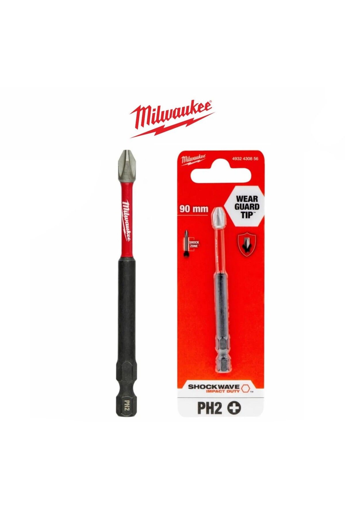BİTS UÇ PH2 90mm. 1Lİ PKT SHOCKWAVE