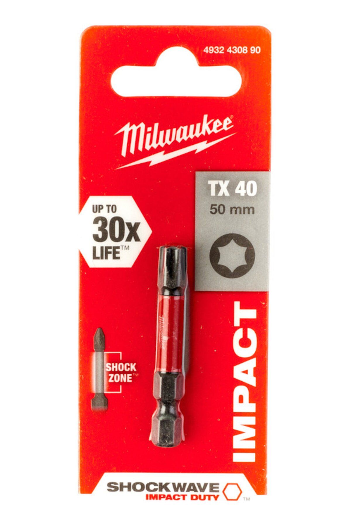 BİTS UÇ TX 40 50mm 1Lİ PKT SHOCKWAVE