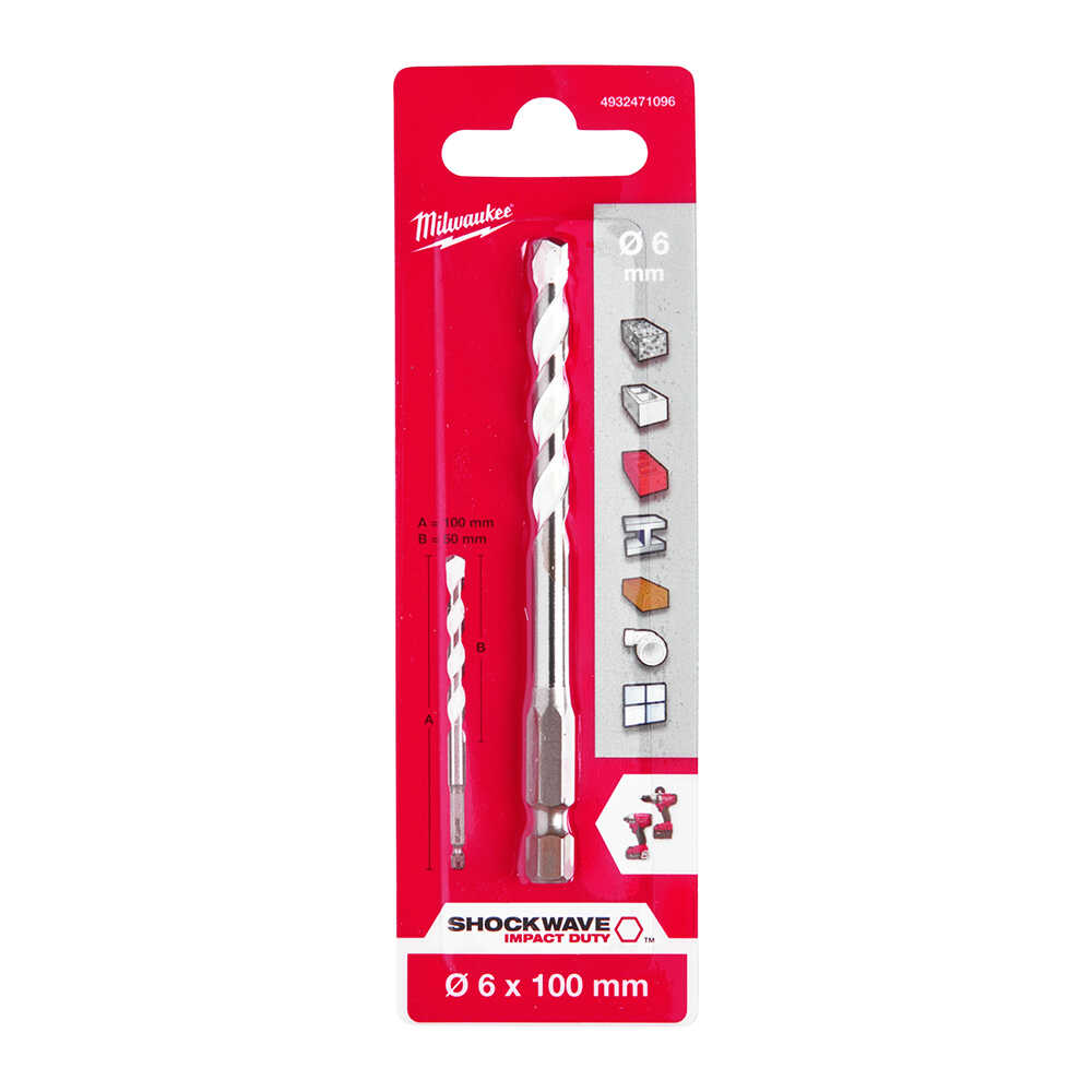 MULTİ BETON MATKAP UCU HEX GİRİŞLİ 6x50mm