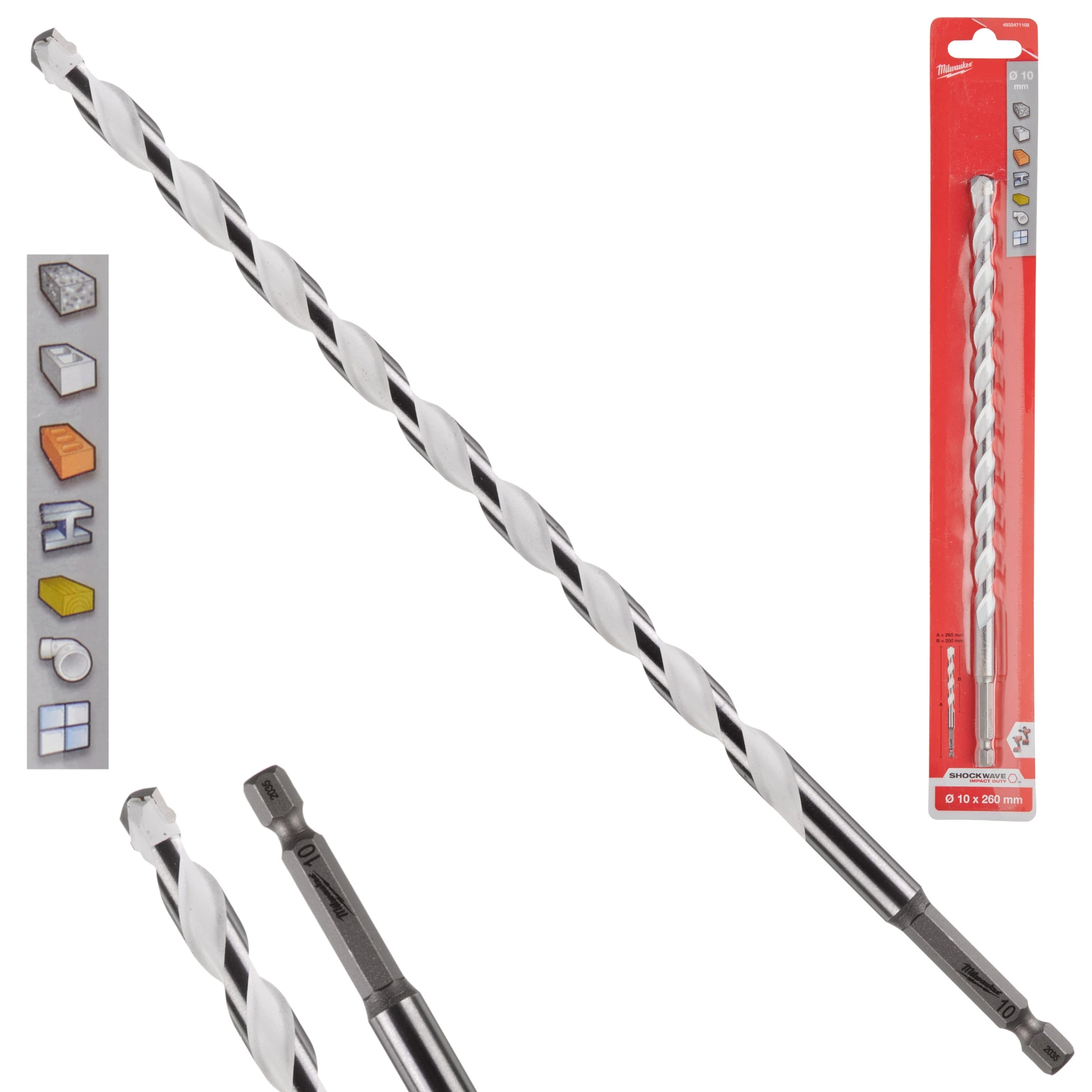 MULTİ BETON MATKAP UCU HEX GİRİŞLİ 10x200mm