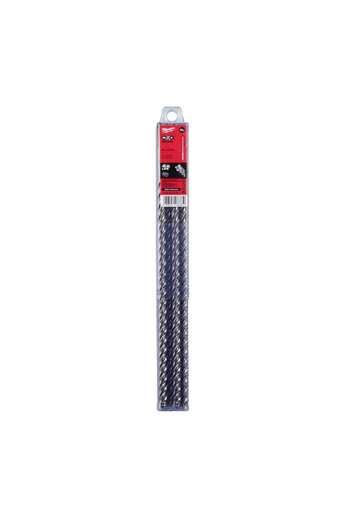 SDS-PLUS 10X315 ELMAS MATKAP UCU MX4 10'LU