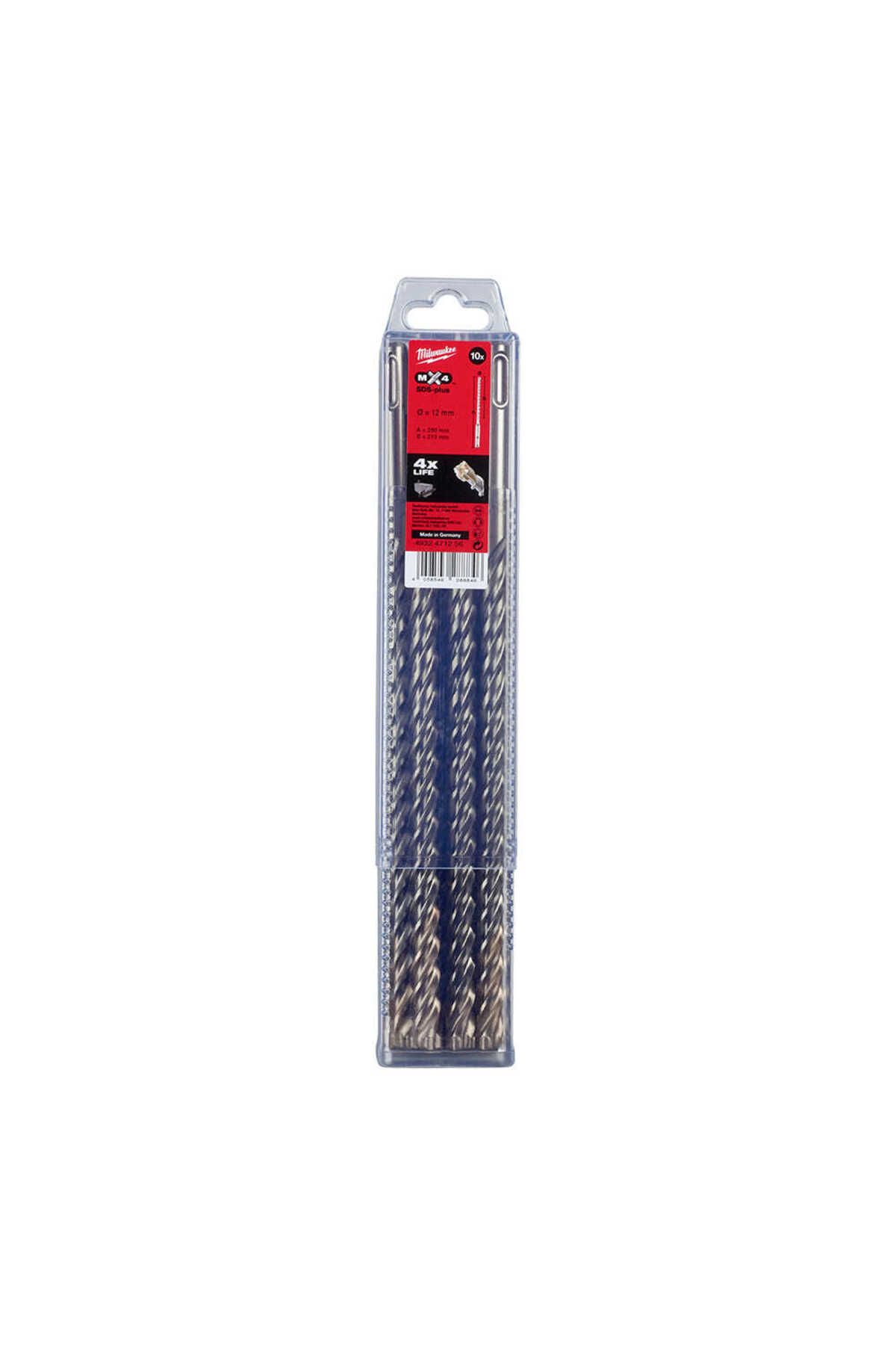SDS-PLUS 12X260 ELMAS MATKAP UCU MX4 10'LU