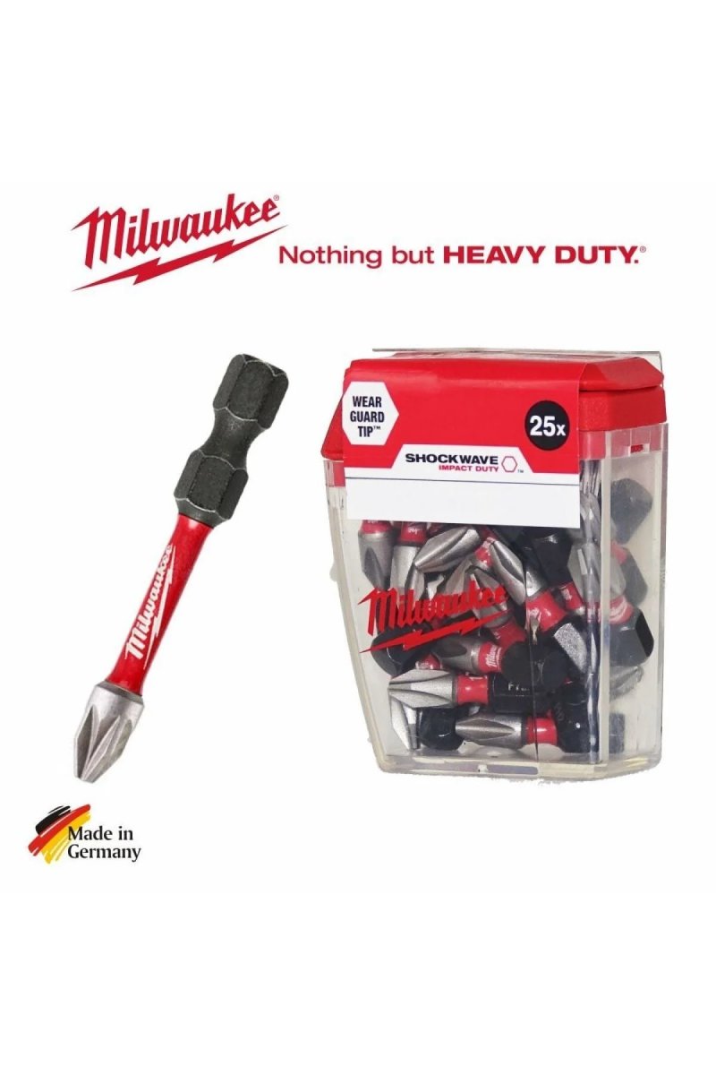 MİLWAUKEE BİTS UÇ PZ2x50mm 10LU PKT SHOCKWAVE  T4932430866