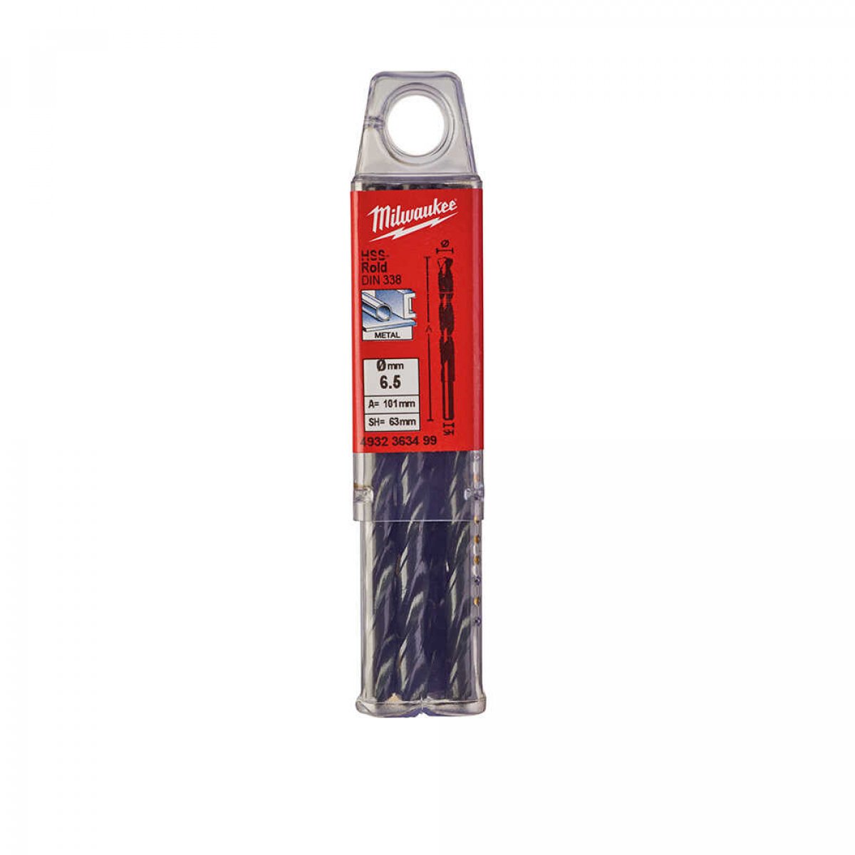 METAL MATKAP UCU HSS-R 6,5X 101mm 10LU T4932363499 MILWAUKEE