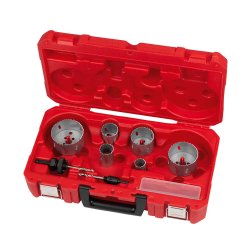 MİLWAUKEE PANÇ SETİ 10 PARÇA CONTRACTOR SERİ HSS-Bİ METAL - Resim 2