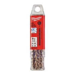 METAL MATKAP UCU HSS-G CO(ALTIN SERİ)3,2X 65mm 10LU T49323733376 MILWAUKEE